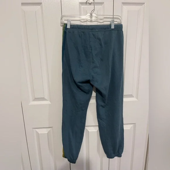 Aviator Nation Five Stripe Sweatpant Blue Size Medium - Picture 4 of 4